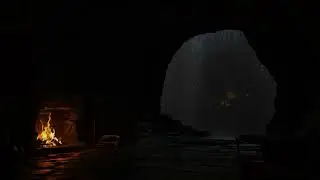 (No Ads) Rain Sounds Echoing in a Cave  🌧️ Peaceful Ambience for Sleep & Stress Relief