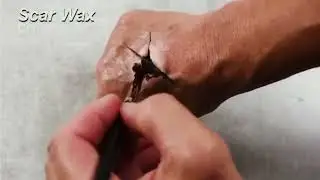 Grimas Teatersminke - Scar Wax / S&aring;rvoks tutorial