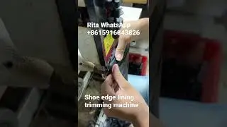 shoe factory upper edge lining trimming machine