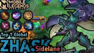 Zhask Sidelane | Top Global 1 Zhask 2021 | Zhask Best Build 2021 | MLBB