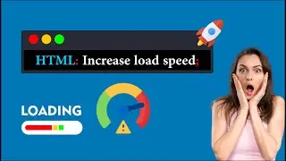 Increase Page Loading Speed With One Line Of HTML Code | boost page loading speed in html in hindi