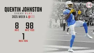 Quentin Johnston Week 4 Highlights | Every Target and Catch vs Giants
