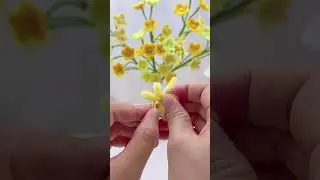 DIY pipe cleaner yellow daisy flowers#diy #gift #diyflower #diycrafts #flowercraft #flower #craft