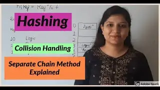 Hashing with Separate Chain Collision method | Data Structure Interview Question | Python | Ch-9 P2