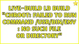 Live-Build lb build 