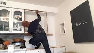 How to Hang a Kitchen Wall Cabinet by yourself.
