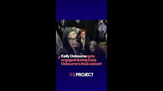 Kelly Osbourne gets engaged during Ozzy Osbourne&rsquo;s final concert