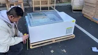 Gelato 6 pan Counter top Gelato Ice Cream Freezer Display F6 Cases chest freezer