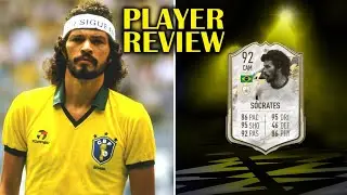 92 SOCRATES ICON MOMENTS PLAYER REVIEW - FIFA 22 ULTIMATE TEAM
