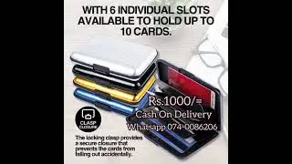 Credit Card Wallet Waterproof Plastic Durable Security Wallet
