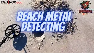 Beach Metal Detecting with My new Minelab Equinox 600  #beachmetaldetecting #ckgscoops #beach