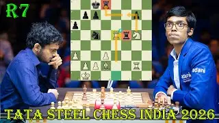 Прагнанандха (2662) против Нихала Сарина (2660) || Tata Steel Chess Индия 2026 – R7