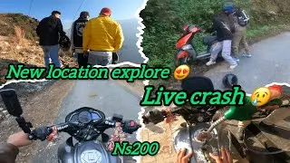 Ride with friends ❤️// live crash Ntorq 😱// new location hidden location Dharchula 😍
