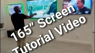 How we made this 165” Screen using 9 55” TVs
