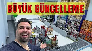 LEGO Şehri Büyük Güncellemesi! Yeni Binalar & Yollar & Tren Yolları Ve Duvarlar!