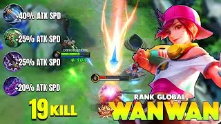 FULL ATTACK SPEED !! WANWAN BEST BUILD 2021 ~ WANWAN TOP GLOBAL GAMEPLAY ~ WANWAN MOBILE LEGENDS