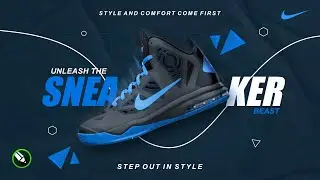 Nike Shoes Poster Design in Corel Draw Tutorial