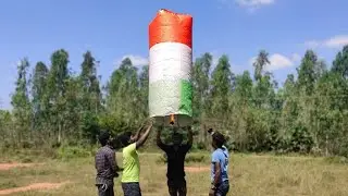 Republic day special big size skylamp making | குடியரசு தினம் | Mr.suncity...