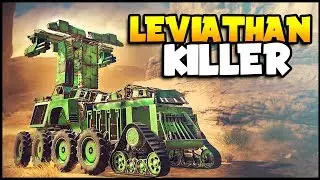 Crossout - That Leviathan Is MASSIVE & INSANE! - Crossout Gameplay (Leviathan Raid Battles)