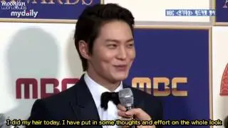 【ENGSUB】Joo Won MBC Drama Awards 2013 Red Carpet Interview