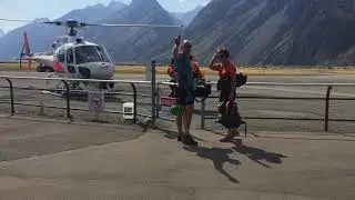 Mt Cook Airport starting the A2O cycle trail.
