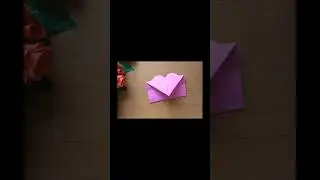 origami heart Envelope for Valentine's day 💌 #shorts #origami #envelope #valentinesdaycraft