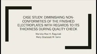 Diminishing non-conformities of the finished electroplates