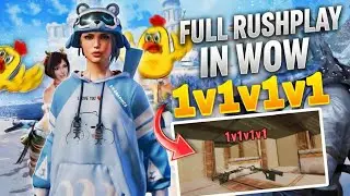 😱 Heavy RushPlay in WoW Mode | 1v1v1v1 Intense Gameplay 🔥| PUBG MOBILE Wow Mode Heavy RushPlay 