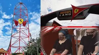 Ferrari Land | PortAventura World 2021 | Red Force Front Row | Salou Day 4