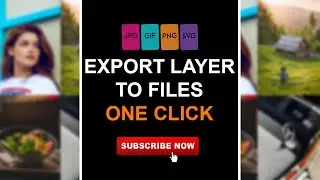 How to Export Layer File in Photoshop | One-Click | Export file as JPG, PNG, PSD