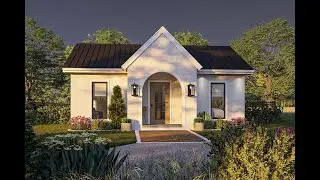 Small House Plan Tour: 1 Bed, 1 Bath Cottage Design Under 650 sq.ft [Plan 963-01114]