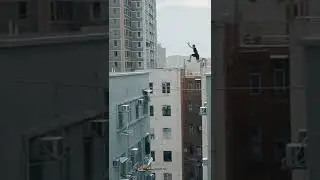 How to move from one building to another 🔥 #parkour #shorts #jumping