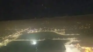 Los Angeles Fourth of July fireworks from an airplane