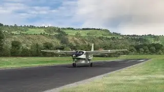Landing at Hausem Am Albis (LSZN) in Cessna Grand Caravan 208B (Flight Simulator)