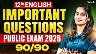 12th English | Public Exam Important Questions | Asha Ma'am #tnstateboard #public2026 #important