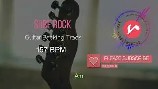Guitar backingtrack - Surf rock 157BPM  in Am #backingtrack   #practice #music #guitar