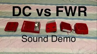 Mechanical fire alarm horns - DC vs FWR sound demo