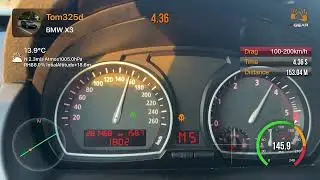 X3 e83 M57 Stage 3 // 100-200kmh 12,4 sek 🔥👨&zwj;🔧