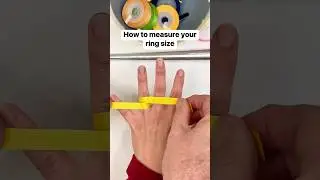 How to measure your ring size at home #ring #engagementring #jewelry #engaged #ribbon