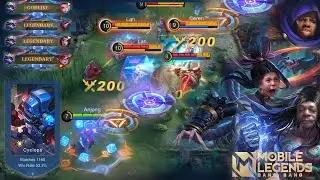 16 kills + Legendary!!! 1160 Matches Cyclops Gameplay 2022 ~MLBB