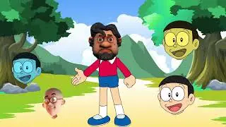 Wrong head Puzzle Nobita and Doremon  superhero #wrong head puzzle game Doremon Cartoon
