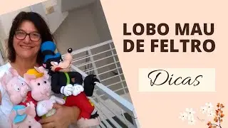 DIY: Como fazer Lobo Mau de Feltro -   (Parte 1 - Cabeça do Lobo)