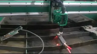 CNC plasma controlled with DDCS V3.1 and ohmic sensor for sheet metal recognition