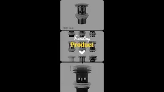 Bathroom Basin Sink Pop Up Drain Waste Stopper Bathroom Faucet Accessories Brass Matt black/Chrom...