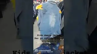 export surplus kids denim jacket per pc 225/-moq 30 pcs wholesale only //#style #beautiful #_foryou