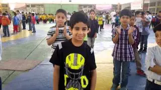 الطابور الصباحي لمدرسة ابن خلدون بسيهات 1435