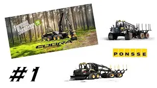 PONSSE COBRA y ELEPHANT king  *FS 25*  forestal mapa (PLATINATE FOREST)
