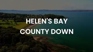 Helen's Bay, Coutny Down - Aerial Stock Footage - #4K #60FPS #aerial #beach #northernireland