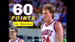 Sonics at Suns 3/24/1990 - Tom Chambers Scores 60 Points!