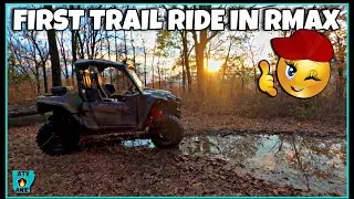 Winter Waterfall swim Arkansas UTV trails RZR RMAX Off Road